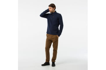 Image of Smartwool Hudson Trail Fleece Half Zip Sweater - Mens, Navy, Small, SW016216410-S