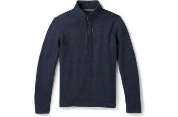 Image of Smartwool Hudson Trail Fleece Half Zip Sweater - Mens, Navy, Small, SW016216410-S