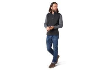Image of Smartwool Hudson Trail Fleece Vest - Mens, Dark Charcoal, Large, SW016319A53-L