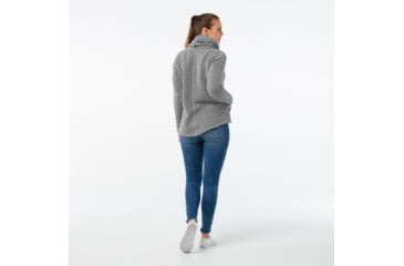 Image of Smartwool Hudson Trail Pullover Fleece Sweater - Womens, Light Gray, Extra Small, SW000313039-XS