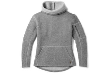 Image of Smartwool Hudson Trail Pullover Fleece Sweater - Womens, Light Gray, Extra Small, SW000313039-XS