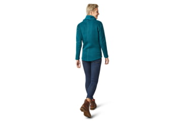 Image of Smartwool Hudson Trail Pullover Fleece Sweater - Womens, Ocean Abyss, Small, SW000313E21-S