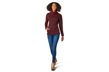Image of Smartwool Hudson Trail Pullover Fleece Sweater - Womens, Ruby, Small, SW000313F42-S