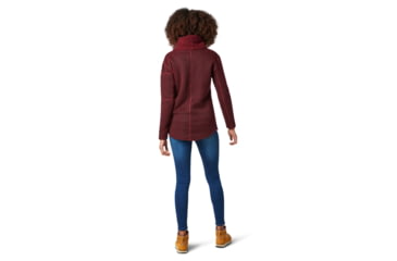 Image of Smartwool Hudson Trail Pullover Fleece Sweater - Womens, Ruby, Small, SW000313F42-S