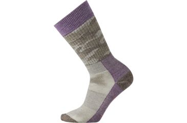 Image of Smartwool Hunt Camo Medium Crew Socks - Women's, Bordeaux, Large, SW001354590-L