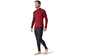 Image of Smartwool Intraknit Merino 200 1/4 Zip - Mens, Tibetan Red/Forged Iron, Large, SW016260F93L