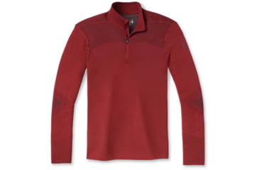 Image of Smartwool Intraknit Merino 200 1/4 Zip - Mens, Tibetan Red/Forged Iron, Large, SW016260F93L