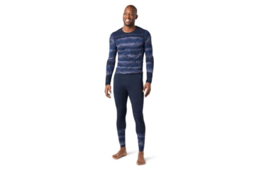 Image of Smartwool Intraknit Merino 200 Pattern Bottom - Mens, Deep Navy, Extra Large, SW016438092-XL
