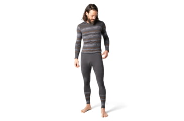 Image of Smartwool Intraknit Merino 200 Pattern Bottom - Mens, Forged Iron, Large, SW016438D35-L