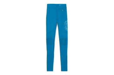 Image of Smartwool Intraknit Merino 200 Pattern Bottom - Womens, Ocean Abyss/Wave Blue Floral Scape, Small, SW016416F34-S