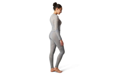 Image of Smartwool Intraknit Merino 200 Pattern Bottom - Womens, Stone Gray/Rose Cloud Floral Scape, Large, SW016416F33-L