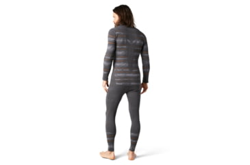 Image of Smartwool Intraknit Merino 200 Pattern Crew - Mens, Forged Iron Mountain Stripe, 2XL, SW016407F25-XXL