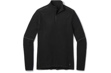 Image of Smartwool Intraknit Merino 250 Thermal 1/4 Zip - Mens, Black, Medium, SW016144001-M