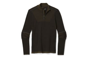 Image of Smartwool Intraknit Merino 250 Thermal 1/4 Zip - Mens, Military Olive, Small, SW016144D11-S