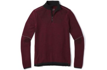Image of Smartwool Intraknit Merino 250 Thermal 1/4 Zip - Mens, Tibetan Red, Small, SW016144A25-S