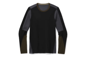 Image of Smartwool Intraknit Merino 250 Thermal Colorblock Crew - Mens, Black, Large, SW019297001-L