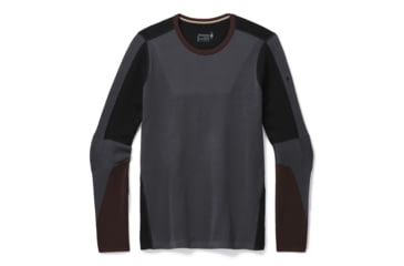 Image of Smartwool Intraknit Merino 250 Thermal Colorblock Crew - Mens, Forged Iron, Small, SW019297D35-S