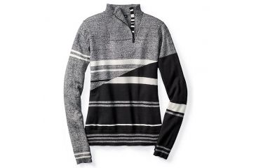 Image of Smartwool Isto Sport Stripe Sweater, Black, Extra Small, SW010203001XS