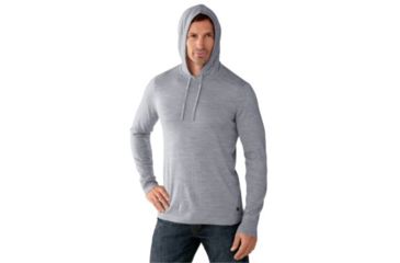Image of Smartwool Kiva Ridge Hoody - Mens, Silver Gray Heather, Small, SW0SR629040S