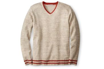 Image of Smartwool Larimer Crew V-Neck Sweaters - Mens, Oatmeal Heather, 2XL, SW000118277XXL