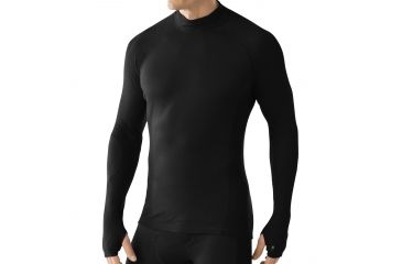 Image of Smartwool Lightweight Mock - Men's-Large-Black