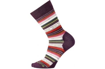 Image of Smartwool Margarita Sock - Women's-Bordeaux Heather-Small