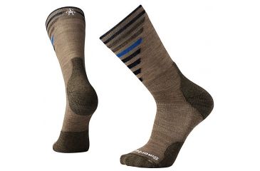 Image of Smartwool Men's PhD Outdoor Light Pattern Crew, Fossil, Extra Large, SW001208880-XL