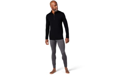 Image of Smartwool Merino 1/4 Zip 150 Baselayer - Men's, 2XL, Black, SW000752001XXL