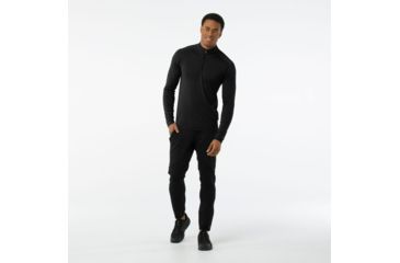 Image of Smartwool Merino 1/4 Zip 150 Baselayer - Men's, Large, Black, SW016070001-L