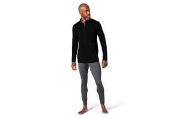 Image of Smartwool Merino 1/4 Zip 150 Baselayer - Men's, Medium, Black, SW000752001M