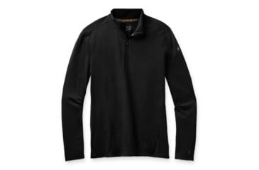 Image of Smartwool Merino 1/4 Zip 150 Baselayer - Men's, Medium, Black, SW000752001M