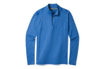 Image of Smartwool Merino 1/4 Zip 150 Baselayer - Men's, Medium, Bright Cobalt, SW016070A28-M