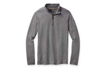 Image of Smartwool Merino 1/4 Zip 150 Baselayer - Men's, Medium, Light Gray Heather, SW000752545M
