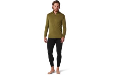 Image of Smartwool Merino 1/4 Zip 150 Baselayer - Men's, Extra Large, Military Olive, SW016070D11-XL