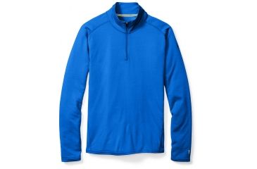 Image of Smartwool Merino 1/4 Zip 150 Baselayer - Men's, Small, Bright Blue, SW016070378-S