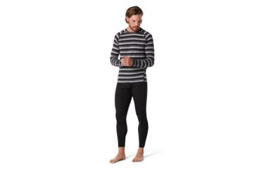 Image of Smartwool Merino 150 Baselayer Long Sleeve - Mens, Iron Stripe, Small, SW016042D48-S