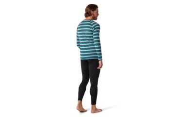 Image of Smartwool Merino 150 Baselayer Long Sleeve - Mens, Pacific Stripe, Large, SW016042D55-L