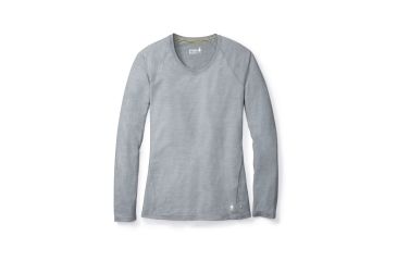 Image of Smartwool Merino 150 Baselayer Pattern Long Sleeve Shirt Womens, Dark Pebble Gray, L, SW015256948-L