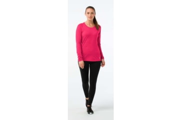 Image of Smartwool Merino 150 Baselayer Pattern Long Sleeve - Womens, Potion Pink, Large, SW015256906