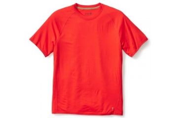 Image of Smartwool Merino 150 Baselayer Short Sleeve - Mens, Fire Red, Medium, SW016041673M