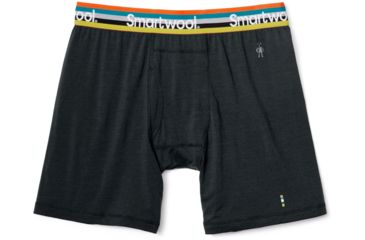 Image of Smartwool Merino 150 Pattern Boxer Brief - Mens, Charcoal, Small, SW016012003-S