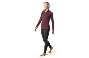 Image of Smartwool Merino 250 Baselayer 1/4 Zip - Womens, Woodsmoke Heather, Extra Large, SW016373B85-XL
