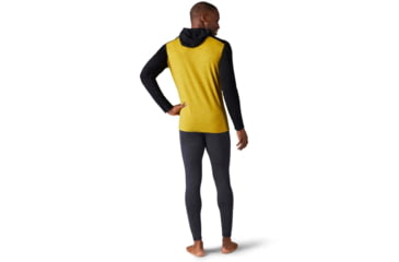Image of Smartwool Merino 250 Baselayer Hoodie - Mens, Golden Olive/Black, Medium, SW016359H16M