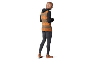 Image of Smartwool Merino 250 Baselayer Hoodie - Mens, Military Olive Mountain Scape/Black, Medium, SW016359E81-M