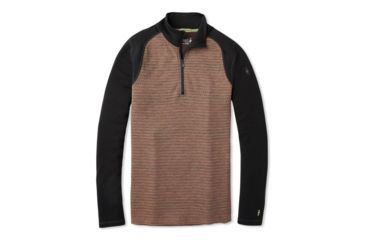 Image of Smartwool Merino 250 Baselayer Pattern 1/4 Zip - Mens, Bourbon Tick Stitch, Large, SW0NP616C12-L