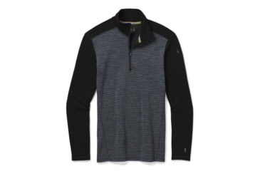 Image of Smartwool Merino 250 Baselayer Pattern 1/4 Zip - Men's, Medium Gray, Small, SW0SS616B99