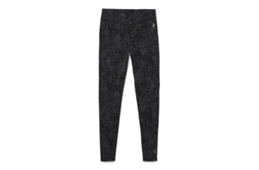 Image of Smartwool Merino 250 Baselayer Pattern Bottom - Womens, Black Traced Dahlia, Extra Small, SW019243E42-XS