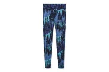 Image of Smartwool Merino 250 Baselayer Pattern Bottom - Womens, Deep Navy Forest Scape, Extra Small, SW019243E43-XS