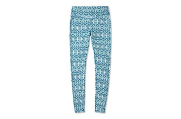 Image of Smartwool Merino 250 Baselayer Pattern Bottom - Womens, Nile Blue Medallion, Extra Small, SW019243C17-XS