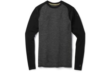 Image of Smartwool Merino 250 Baselayer Pattern Crew - Mens, Black/Black, 2XL, SW0NP601002-XXL